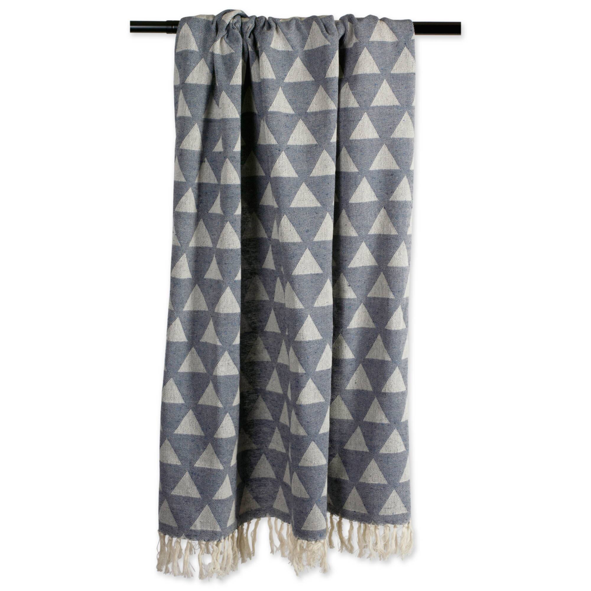 Triangle Throw French Blue"